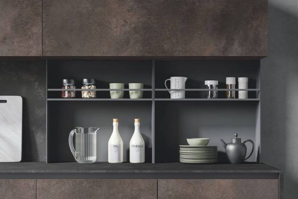 cucina moderna di design Star pietra terra grafite opaco