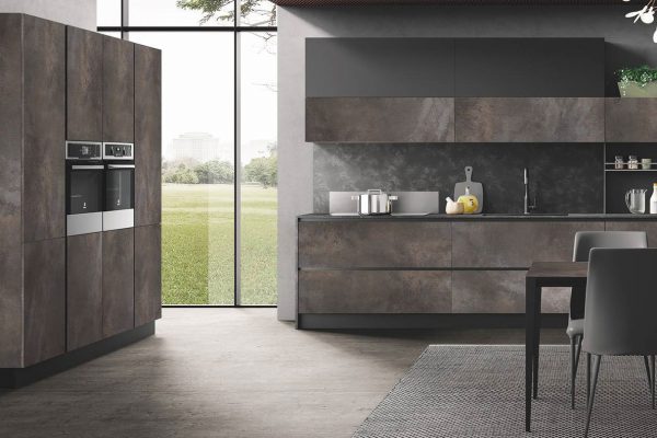 cucina moderna di design Star pietra terra grafite opaco